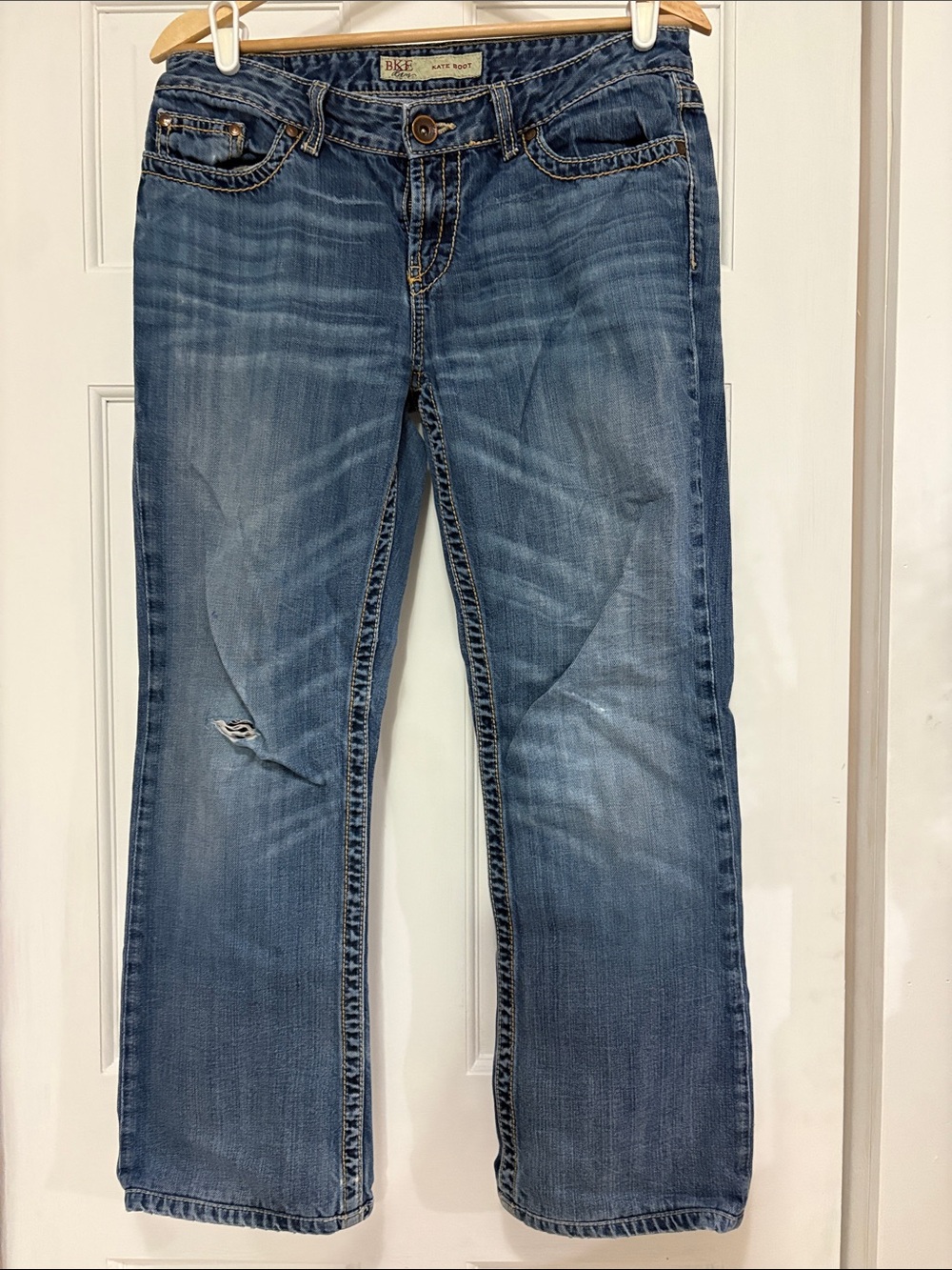 BKE Women's Boot Cut Jeans - Faded Blue Wash